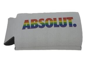 ABSOLUT. Vodka PRIDE Koozie Coozie Rainbow Colors LGBTQ+ Beer Soda New